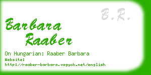barbara raaber business card